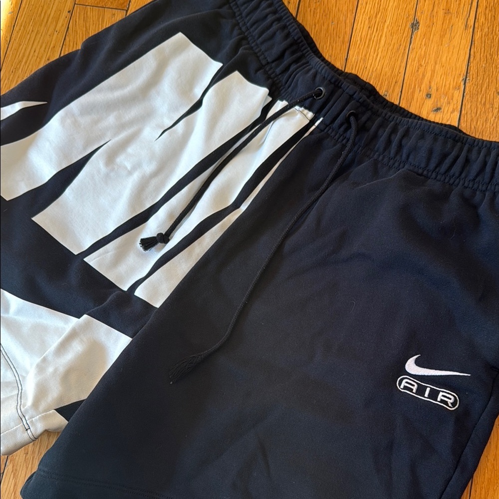 Nike Air Black and White Shorts | Size M